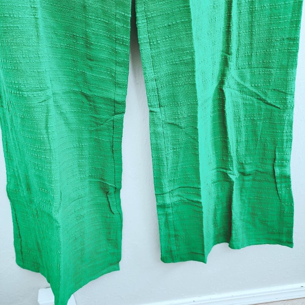 RUMER The Label Amoura Green Cutout Jumpsuit M NWT Wide Leg Emerald O-Ring - Picture 9 of 15